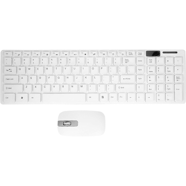 Frefgikty Juego de teclado inalambrico delgado raton optico inalambrico