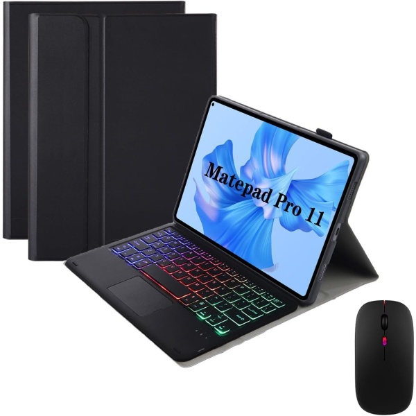 GUPENAA Negro Funda con Teclado para Huawei MatePad Pro 126