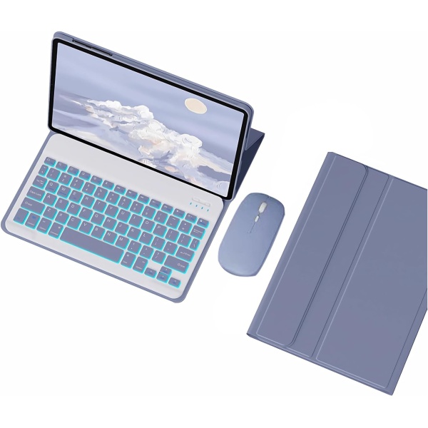 GUPENAA Purpura Funda con Teclado para Huawei Matepad Pro 122