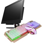 Gadpiparty Teclado Inalámbrico para Juegos Teclado USB Hover Teclado Teclado Mecánico USB Teclado Retroiluminado Bien Teclado LED Teclados De Juego Mecánica Teclado para Juegos Ratón - Imagen 1
