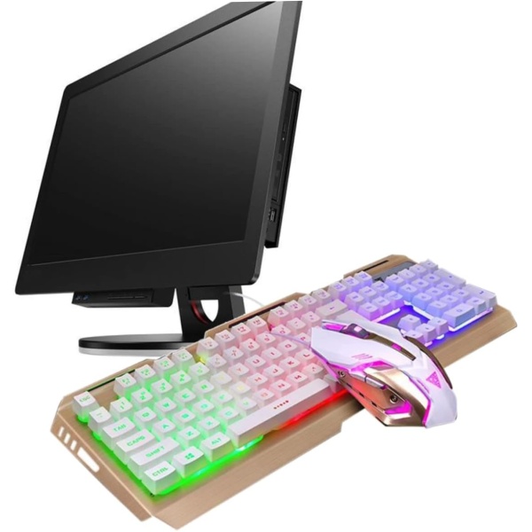 Gadpiparty Teclado Inalambrico para Juegos Teclado USB Hover Teclado Teclado
