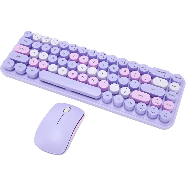 Garsent Combo de teclado y mouse inalambricos 24 GHz 68
