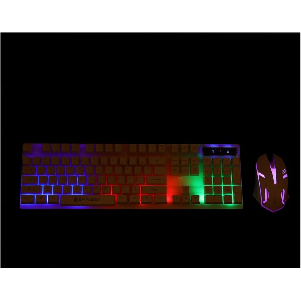Gatuida 1 Juego Conjunto De Raton De Teclado Combo y