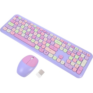 Gatuida 1 Juego Conjunto De Ratón De Teclado Control Inalámbrico Teclado USB Teclado del Ordenador Portátil Ratones y Teclado Inalambrico Oficina Abdominales Colocar Computadora