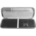 Geekria Funda rígida de Repuesto Compatible con Logitech MX Keys Advanced Teclado Iluminado inalámbrico y Pebble M350, M355, i345, Pebble Wireless Mouse Combo (Gris Oscuro) - Imagen 1