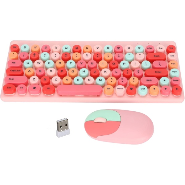 Goshyda Combo de Teclado Y Raton USB Inalambrico Estilo de