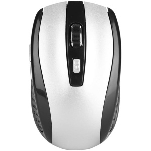 Goshyda Ratón óptico inalámbrico de 2,4 GHz con Receptor USB, 800-1600 dpi, Interfaz USB Ajustable de 6 Teclas, Elegante ratón para Ordenador portátil