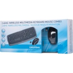 Grundig 72852 - Teclado (QWERTZ, USB) con ratón inalámbrico, Color Negro - Imagen 1