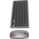 HAOX Combo de Teclado Y Ratón, Teclado Y Ratón, 2,4 GHz, Batería Recargable Inalámbrica, Ratón Silencioso para Computadora de Escritorio - Imagen 1