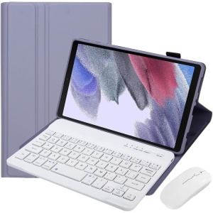 HEUCYL Funda con Teclado para Samsung Galaxy Tab S9+/S9 Plus 12,4" Versión 2023 (SM-X810/X816B/X818U) con Ratón, Teclado Español Ñ Inalámbrico Desmontable Magnético, Funda Delgada con Soporte,Lavanda