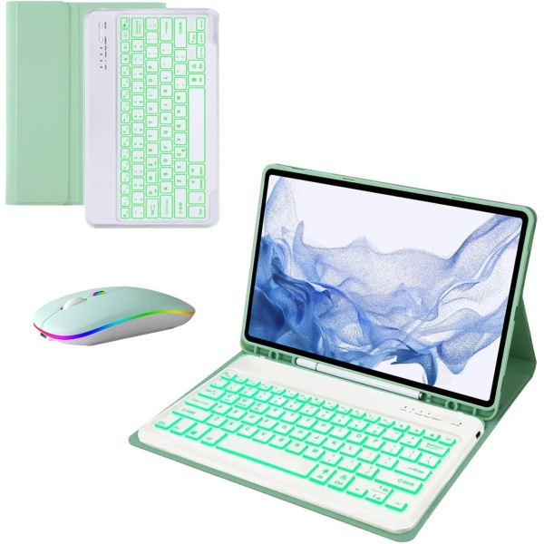 HLTOOP Funda con Teclado para Samsung Galaxy Tab S9 PlusS9