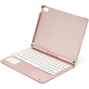 HUIOP Teclado BT Giratorio de 360 Grados para Teclado y ratón inalámbricos Recargables con retroiluminación de 7 Colores para 10.