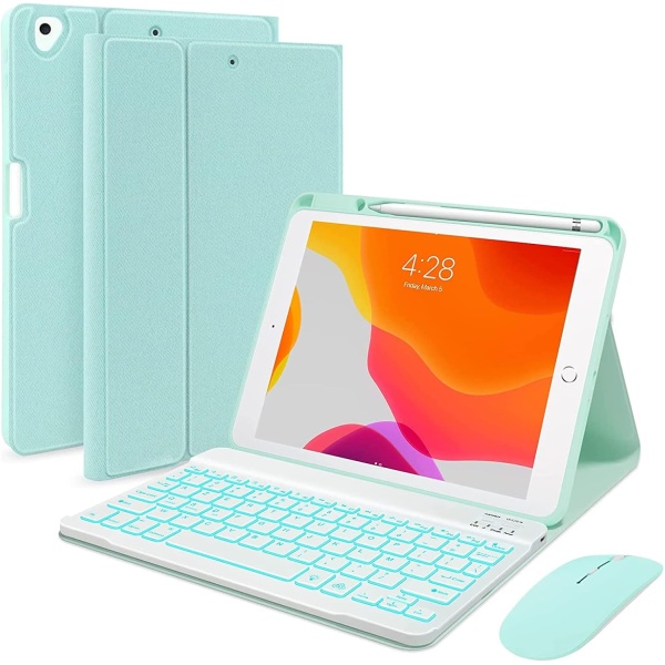 HaoHZ Funda Teclado Espanol n para iPad 8a Gen 2020