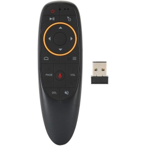 Hopcd - Ratón inalámbrico de Aire (2,4 G, Mini Teclado inalámbrico con giroscopio para Smart TV para Android TV Boxes/PC, Plug and Play)