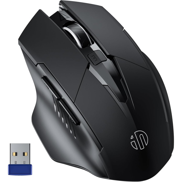 INPHIC Raton inalambrico ergonomico Recargable de 24 G con