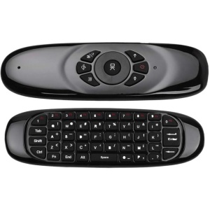 ISTOVO 2.4G RatóN de Aire Teclado Inalambrico Control Remoto para Android TV Caja Computadora IngléS VersióN Giroscopio de 6 Ejes