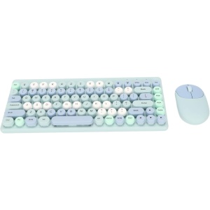 JAWL Combinación de Ratón y Teclado Inalámbrico Compatibilidad con Ratón y Teclado Inalámbrico para PC (Azul)