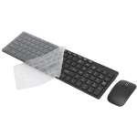 Juego Delgado de Teclado y Mouse inalámbricos, portátil Compacto de 10 m con conexión remota Smart Sleep, combinación de Teclado y Mouse, para PC, Windows, Mac(Negro) - Imagen 1