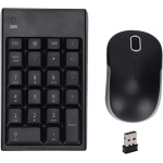 Juego de Mouse con Teclado Numérico Inalámbrico, 22 Teclas, Teclado Numérico Inalámbrico, 3 Botones, Ratones de Computadora Duraderos Y Sensibles, Teclado Numérico de Contabilidad Financiera para la o - Imagen 1