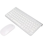 Juego de Ratón con Teclado, Ratón Inalámbrico de 78 Teclas para Oficina (Silver) - Imagen 1
