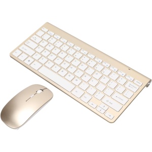 Juego de Ratón y Teclado Inalámbrico de 78 Teclas, Teclas Delgadas Grabadas, Teclados de Computadora Silenciosos, Diseño Brillante, Tecnología Inalámbrica 2.4G, Alcance de 10 M,