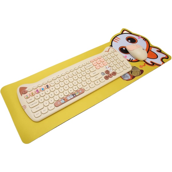 Juego de Teclado Inalambrico Teclado Ergonomico Inalambrico Raton Combinado Teclas