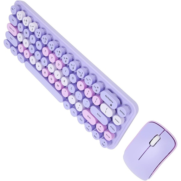 Juego de Teclado Inalambrico Teclado Ergonomico con Suspension Automatica y