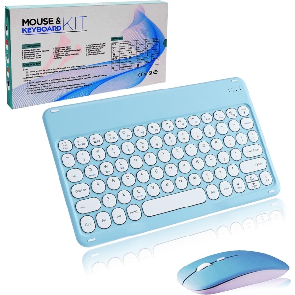Juego de teclado Bluetooth inalambrico teclado inalambrico con raton mini