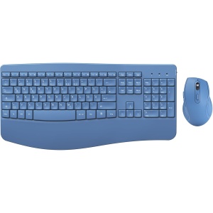 Juego de teclado y ratón ergonómico, teclado y ratón inalámbricos de 2,4 GHz, teclado inalámbrico seenda de tamaño completo con reposamuñecas y teclado numérico, disposición DE QWERTZ, combo