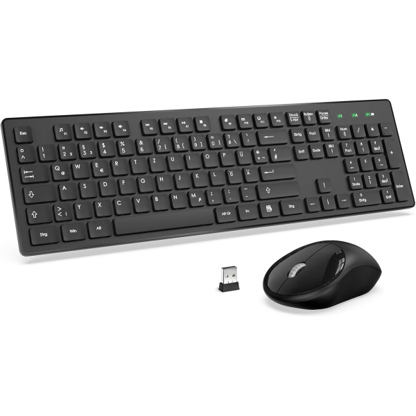 Juego de teclado y raton inalambrico 24 GHz teclado inalambrico