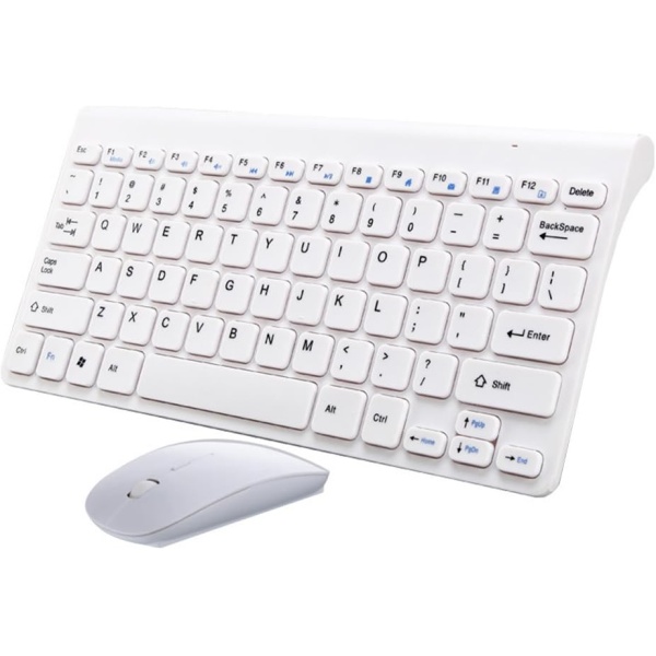 Juego de teclado y raton inalambricos con mini raton y