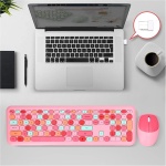 KAKAKE Teclado y Mouse Inalámbricos, Combinación de Teclado y Mouse Silenciosos y Livianos, Teclado y Mouse Inalámbricos Inteligentes Que Ahorran Energía, (Conjunto de Teclado y Mouse - Imagen 1