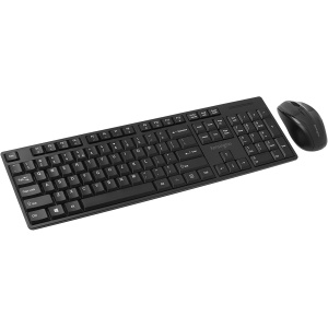 Kensington K75230DE Teclado RF inalámbrico Negro - Teclados (estándar, inalámbrico, RF inalámbrico, Teclado de Membrana, Negro, ratón Incluido)