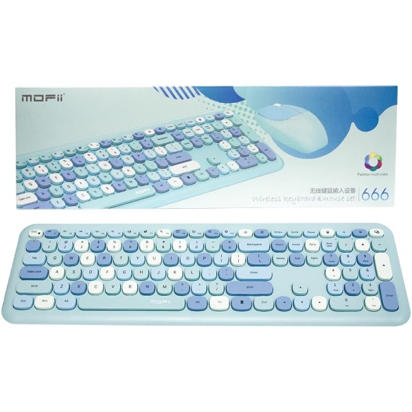 Kit de teclado de membrana inalambrico con raton MOFII 666