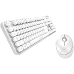 Kit de teclado inalámbrico con ratón óptico Sweet 2,4G blanco USB membrana compatible con Windows - Imagen 1