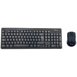 L-Link - Teclado y Raton Inalámbrico Negro | Teclado y Mouse Inalambrico Ergonómico | Compatible con Windows 11, Mac OS X y Linux | Teclado en Español | Conexión USB 2.0 - Imagen 1
