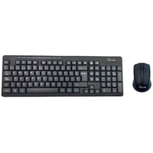 L-Link - Teclado y Raton Inalámbrico Negro | Teclado y Mouse Inalambrico Ergonómico | Compatible con Windows 11, Mac OS X y Linux | Teclado en Español | Conexión USB 2.0