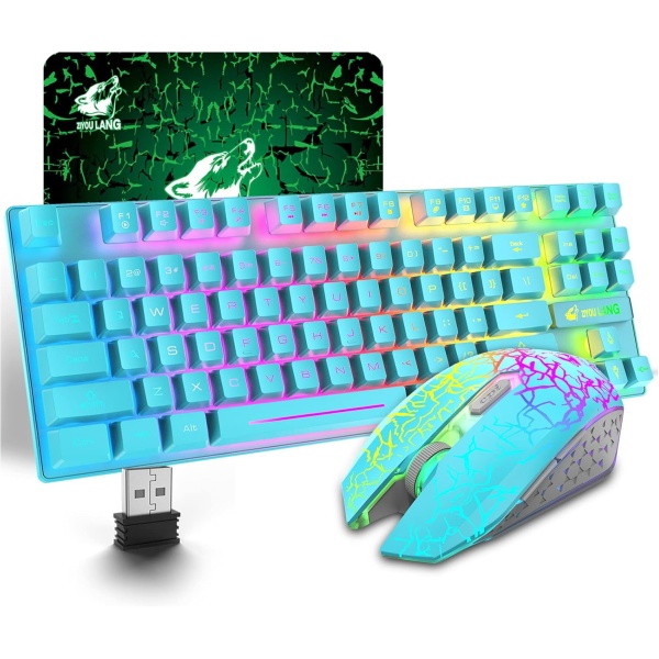 LexonElec Combinacion de raton y teclado inalambrico para juegos 87