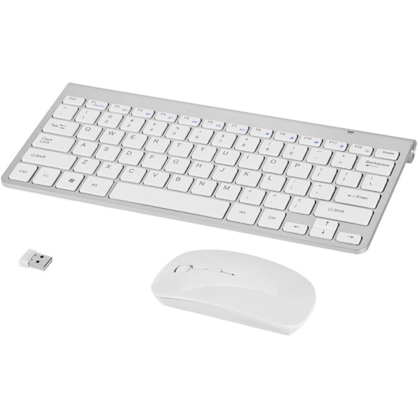 Liukouu Teclado Slim Slim 24GHz Kit de Teclado y Mouse