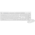 LogiLink ID0104W - Set de teclado y ratón inalámbricos, 2,4 GHz, teclado de 103 teclas (+13 teclas de acceso rápido), ratón (sensor óptico) con 3 botones, conexión de enlace automático, blanco - Imagen 1