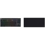 Logitech G Pro X TKL Lightspeed, Teclado inalámbrico para Gaming, ultraportable & G840 Alfombrilla de ratón para Juegos XL,optimada para sensores de Juegos - Imagen 1
