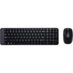Logitech MK220 Combo con Teclado y Ratón Inalámbrico compacto para Windows, Disposición AZERTY Francés - Negro - Imagen 1
