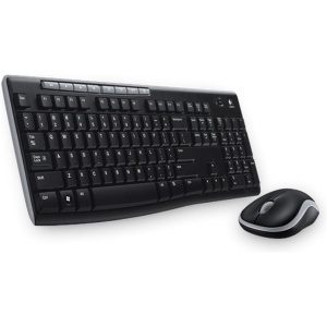 Logitech MK270 Combo Teclado y Ratón inalámbrico para Windows, Conexión 2,4 GHz, Ratón Inalámbrico Compacto, 8 Teclas de Acceso Directo, Batería 2 Años, PC/Portable, Disposición Hebrea, Color Negro