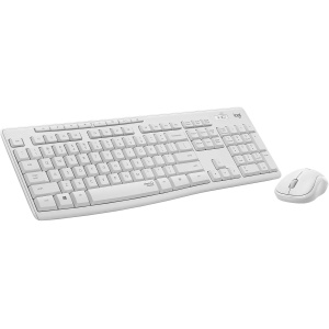 Logitech MK295 Combo de Ratón y Teclado Inalámbricos, Disposición QWERTZ Alemán, Blanco