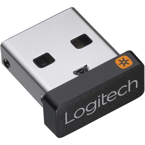 Logitech Receptor USB Unifying, Tecnología Inalámbrica 2,4 GHz, Compatible con Puerto USB y Todos los Dispositivos Unifying como Ratón Inalámbrico y Teclado, PC/Mac/Portátil , Negro