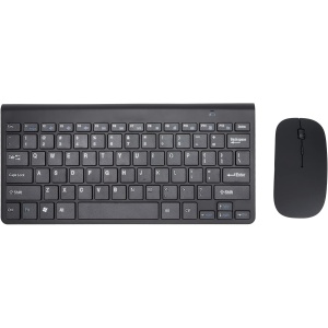 MUNEFE Combinación De Teclado Y Ratón Inalámbricos, Combinación De Ratón Y Teclado Compacto Y Ultradelgado, Juego De Ratón Y Teclado para Ordenador Portátil(Negro)