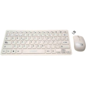 Mini teclado raton inalambrico receptor USB 2.4GHz wireless protector silicona Ñ