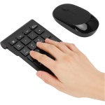 Miokycl 2.4G Wireless Ultra - Thin 22 - Interruptor de tecla - Teclado digital gratuito Ratón inalámbrico Set para RF304T - Imagen 1