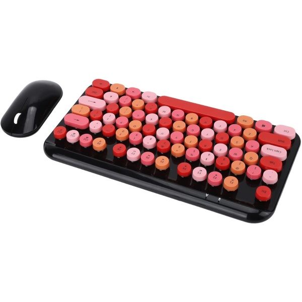Mrisata Teclado USB Raton Teclado Raton Combo Teclado Inalambrico para