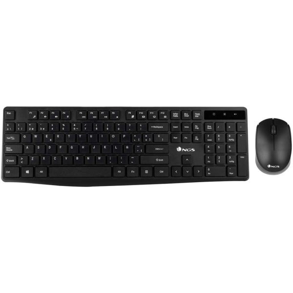 NGS ALLUREKIT Kit de Teclado Multimedia y Raton 1200dpi Inalambricos